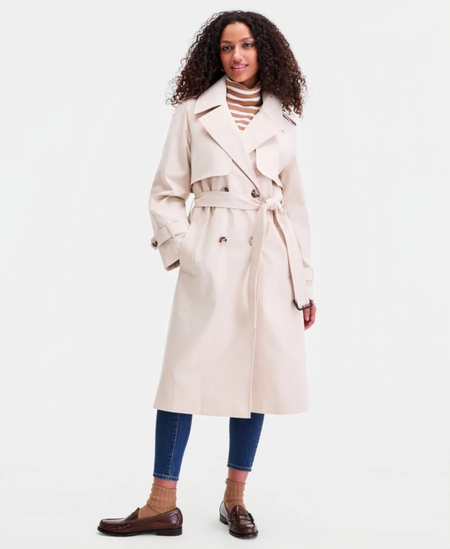 Женский двубортный тренч с поясом Tommy Hilfiger, Calico