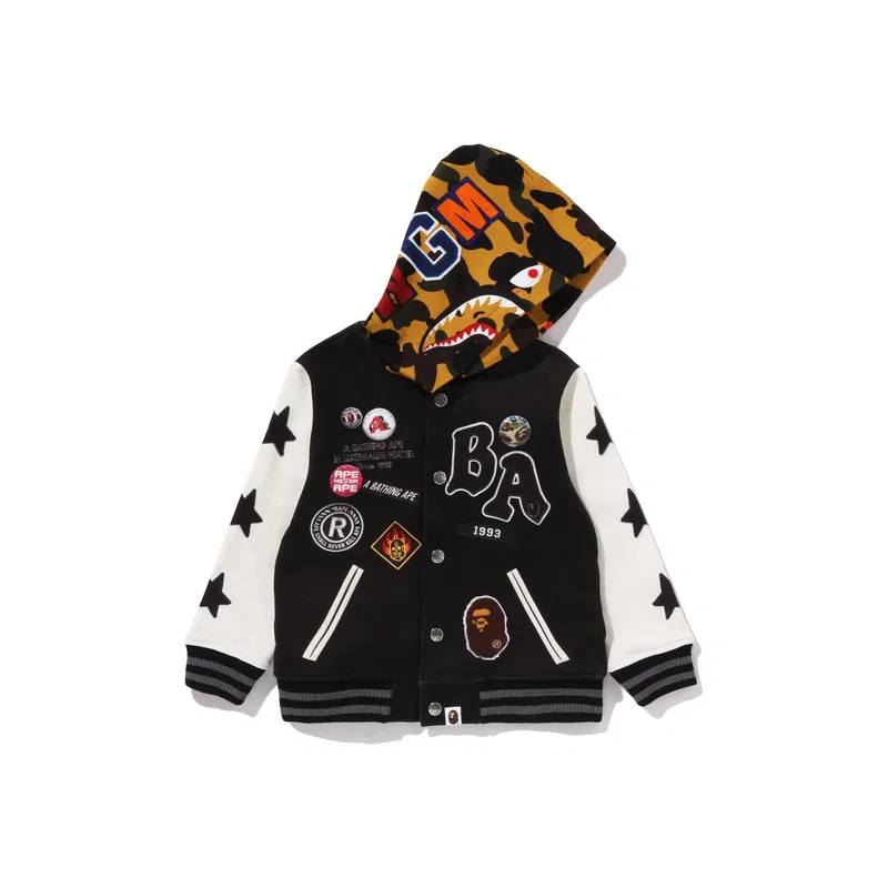 Куртка SS26 для детей 3-7 лет A BATHING APE, Black BKX