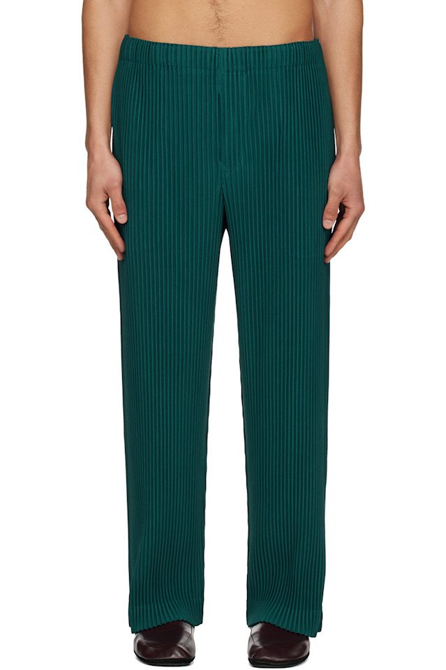 

Homme Plissé Issey Miyake Зеленые складки, 1 брюки