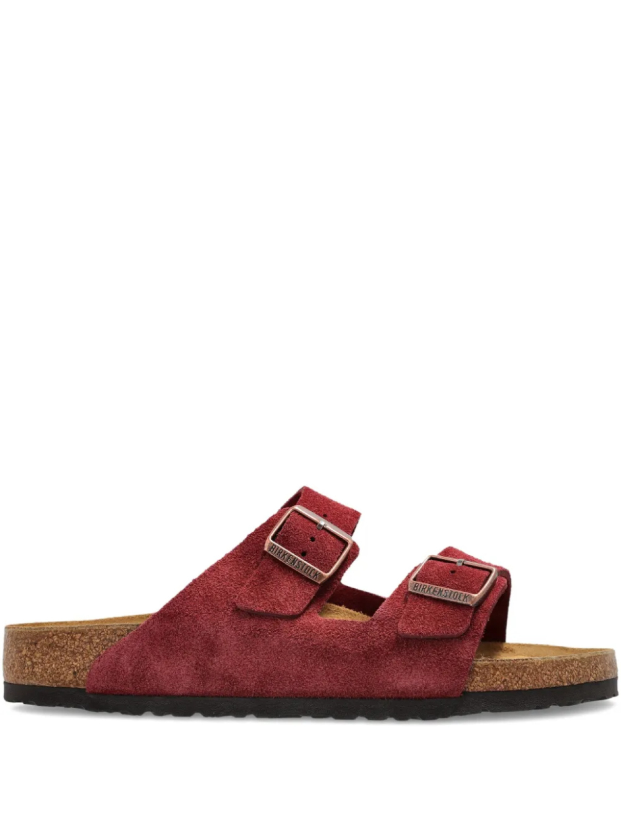 

Сандалии Arizona из замши с двойной пряжкой Birkenstock, красный