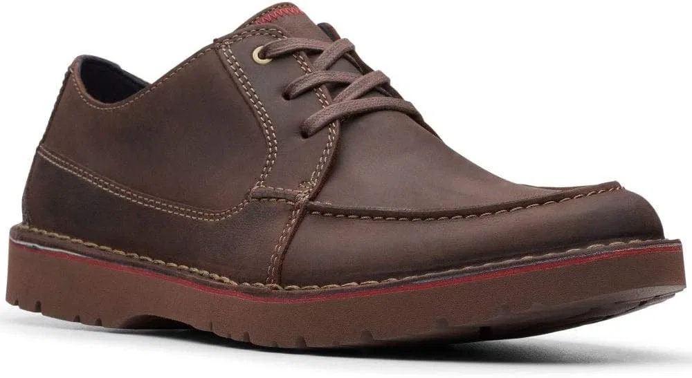 Мужские кроссовки Clarks Vargo Vibe Oxford, Brown Dark Brown Lea Dark Brown Lea — фото 2
