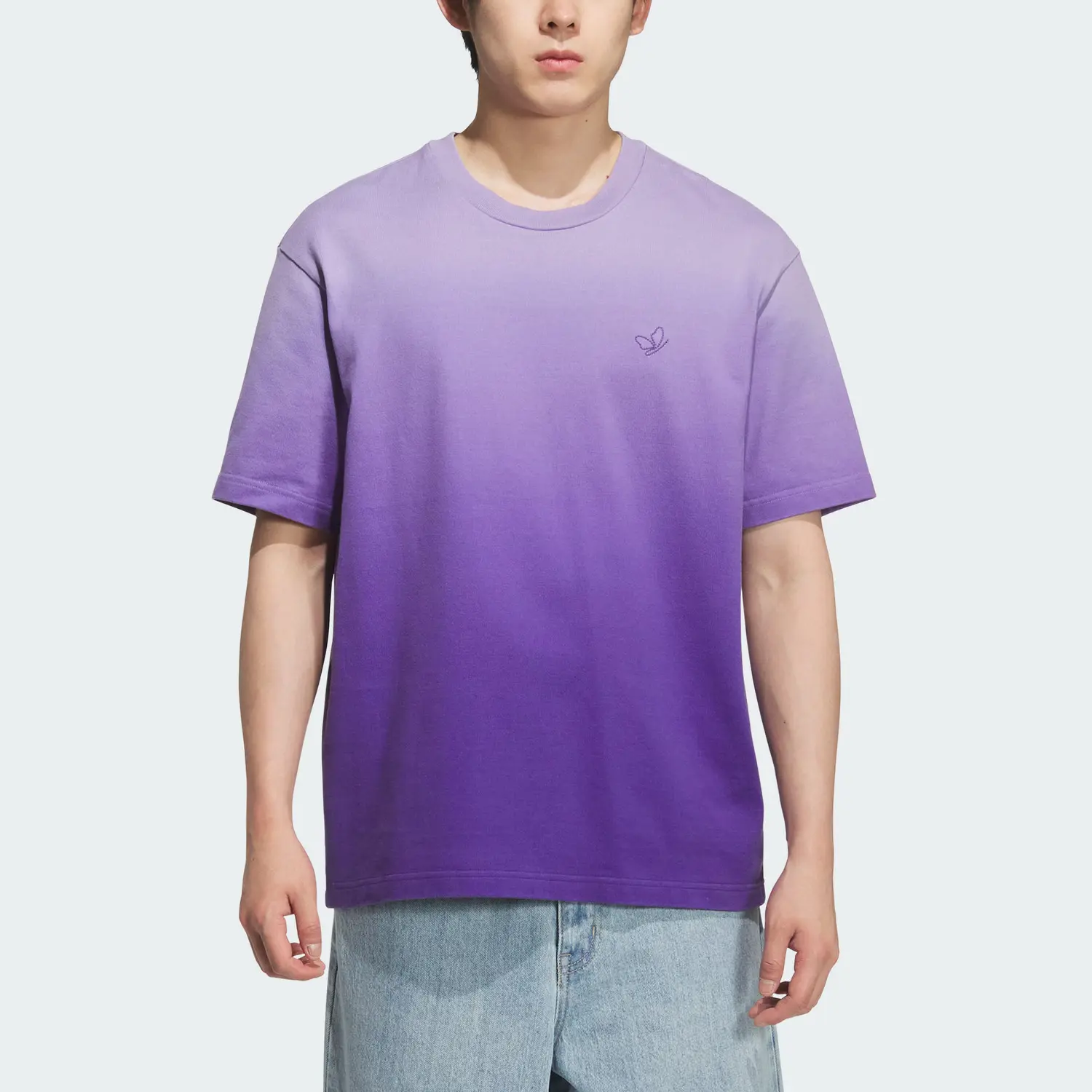 Футболка DYE SS25 SYM DIP мужская Adidas Originals, светло-фиолетовый — фото 2