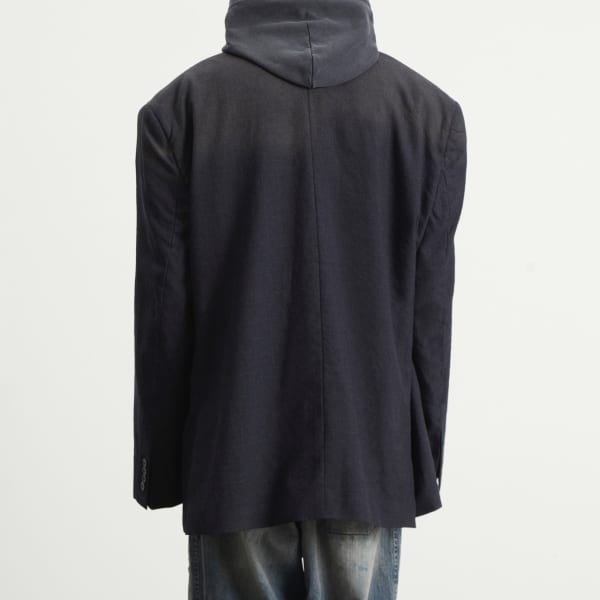 Блейзер в клетку «Теневой принц Уэльский» Balenciaga, Anthracite — фото 3