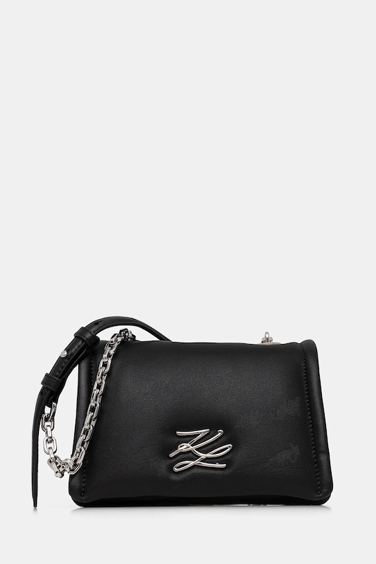 

Кожаная сумка Karl Lagerfeld, черный