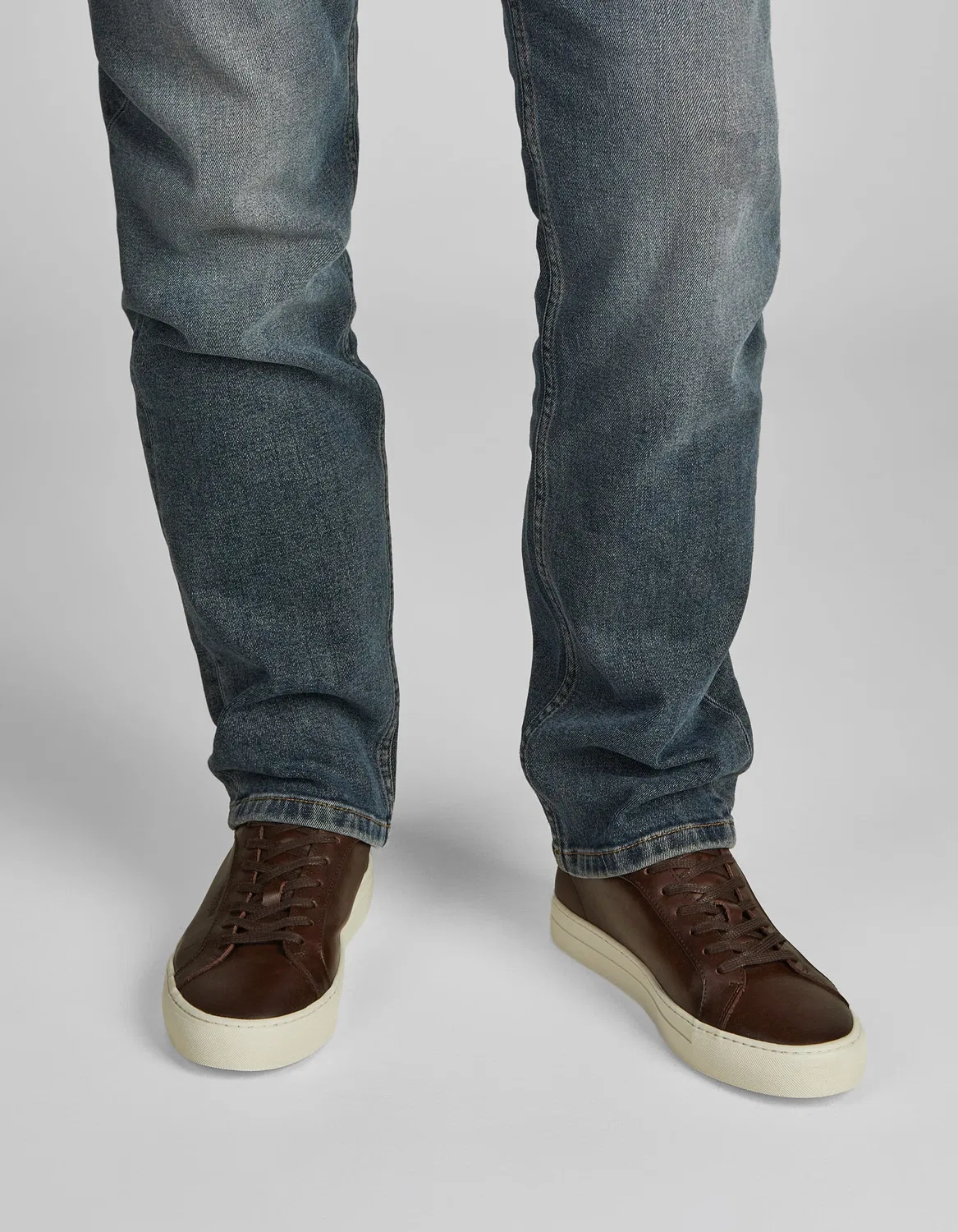 Кроссовки низкие из кожи, HECHTER PARIS, blackbrown