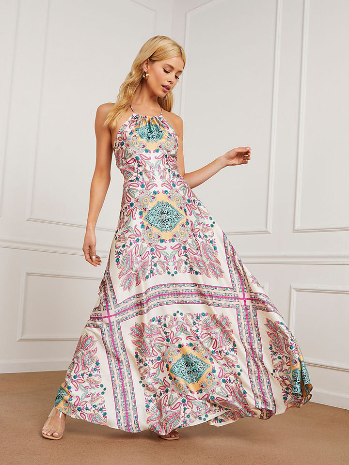 

Длинное платье Milan Kiss, цвет creme/pink/blau