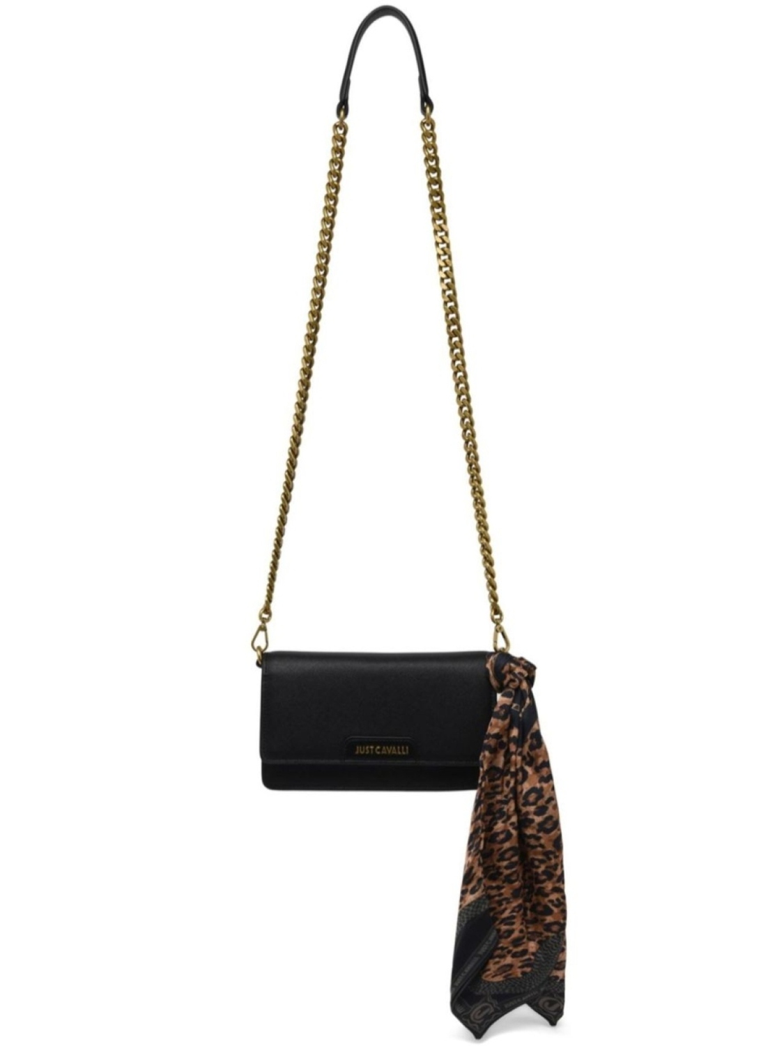 

Сумка через плечо с шарфом Just Cavalli, черный