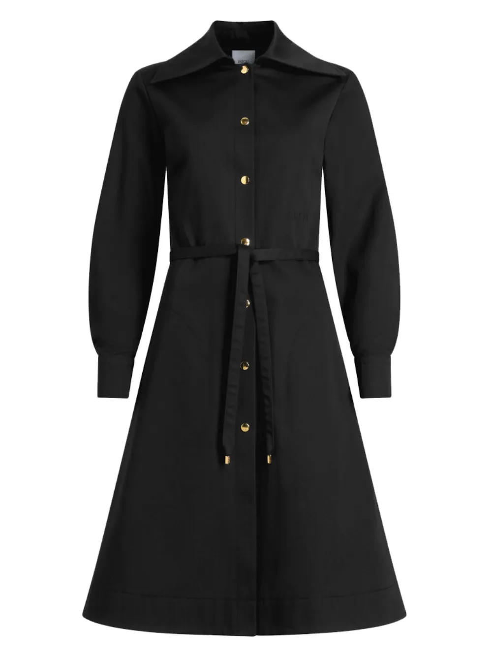 

Платье миди с воротником Patou, черный