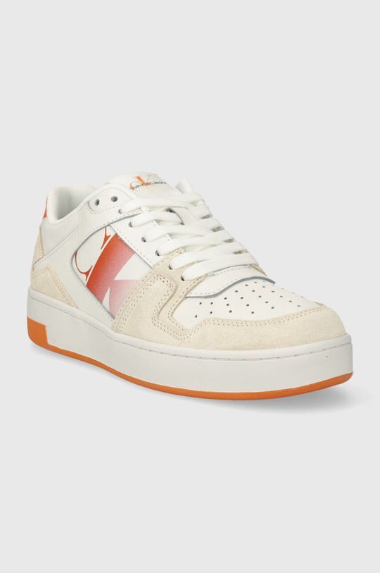 Кроссовки BASKET CUPSOLE LACE MIX NBS SAT Calvin Klein Jeans, белый — фото 2