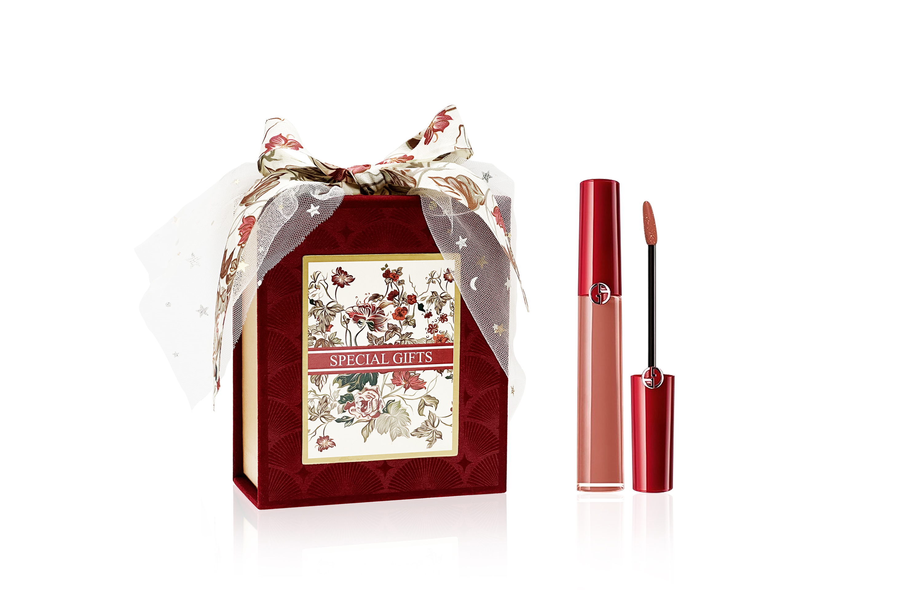 

GIORGIO ARMANI AMANI Redtube Luxury Star губной блеск матовый с шиммером бархатная текстура стойкий эффект nude макияжа 6,5г