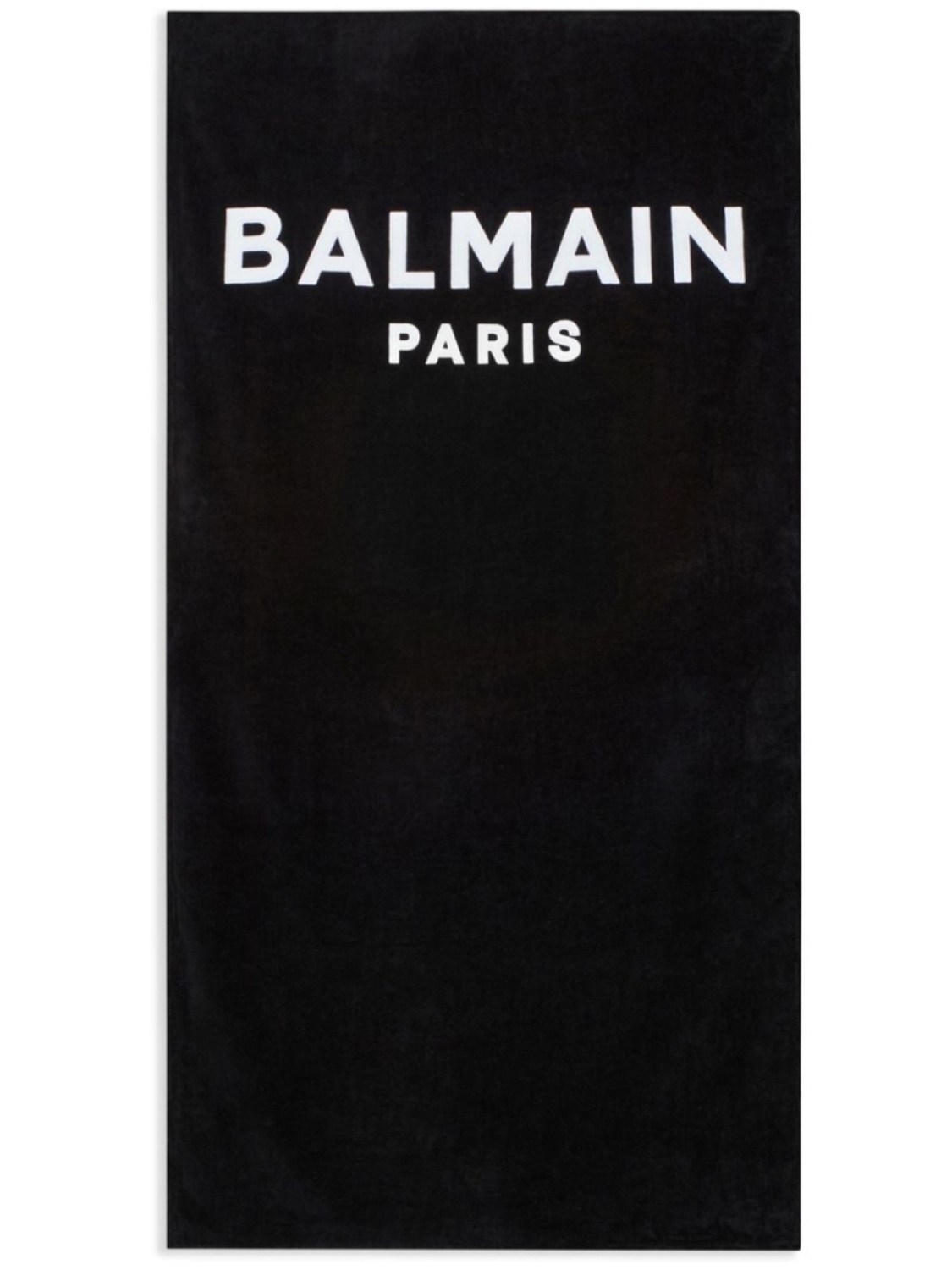 

Balmain пляжное полотенце с логотипом, черный