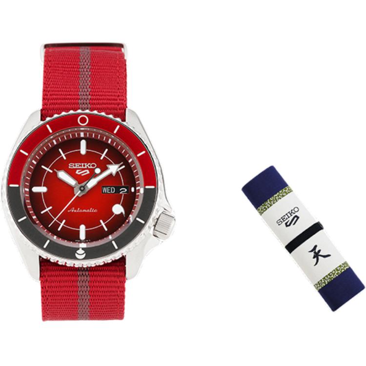 

SEIKO Часы Mechanical Movement Nylon Strap Watch Men's Watch Red Watch Dial