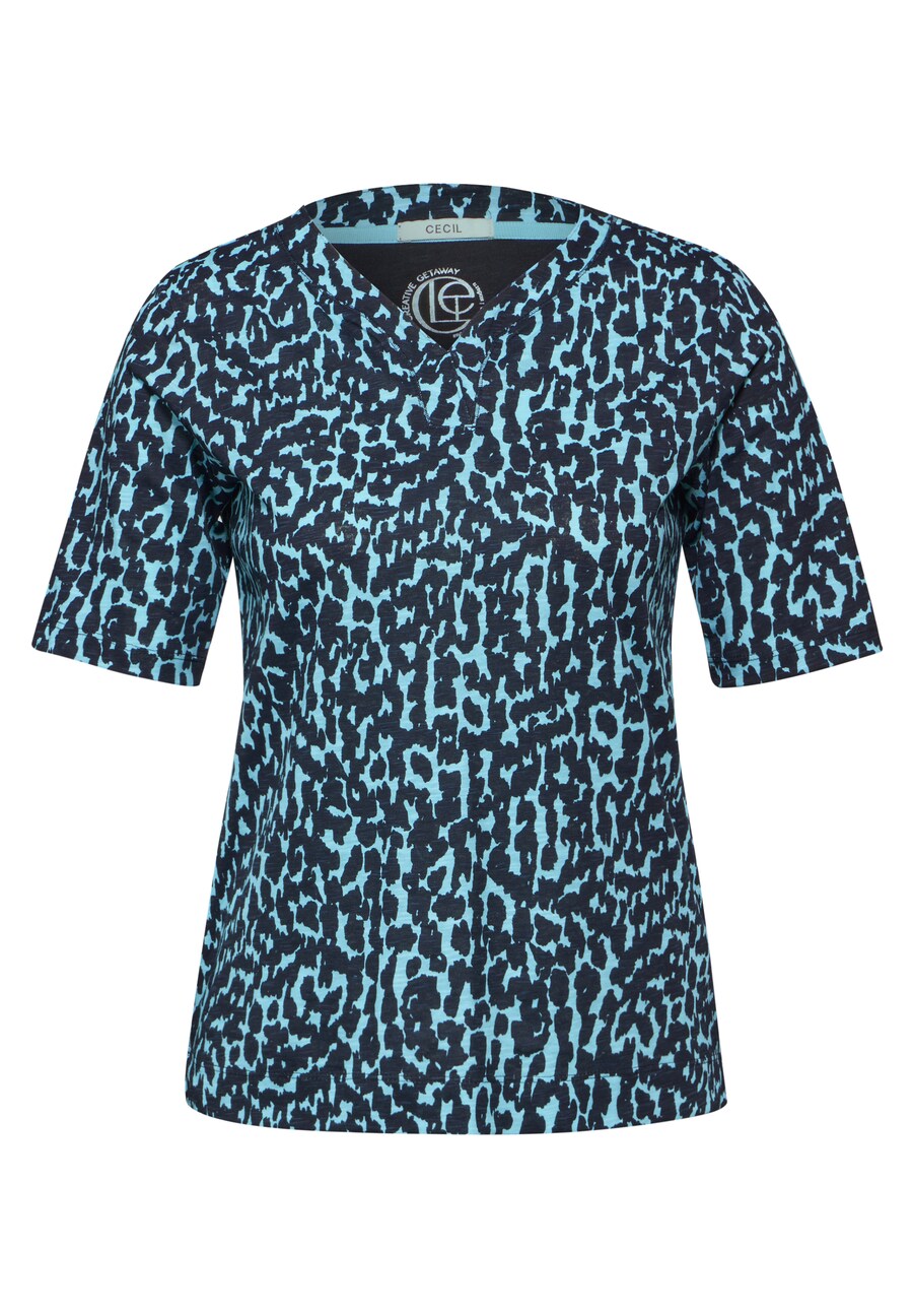 

Рубашка CECIL, цвет Turquoise/Dark blue