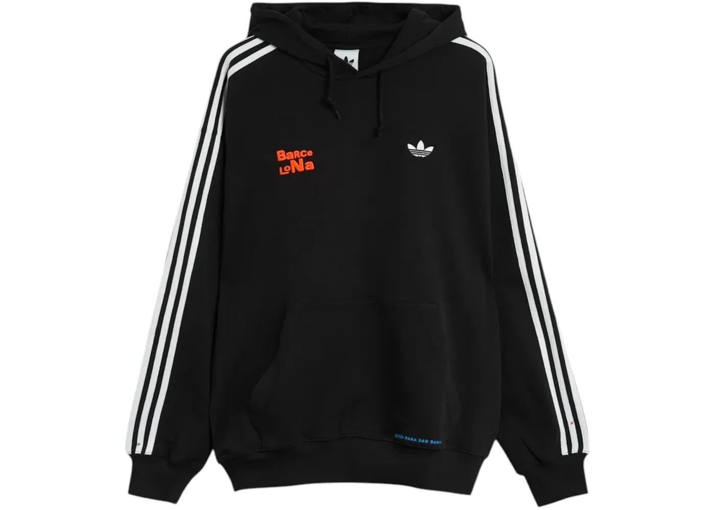 Унисекс худи Adidas x Bad Bunny DtMF Tour Barcelona Hoodie, Black — фото 2