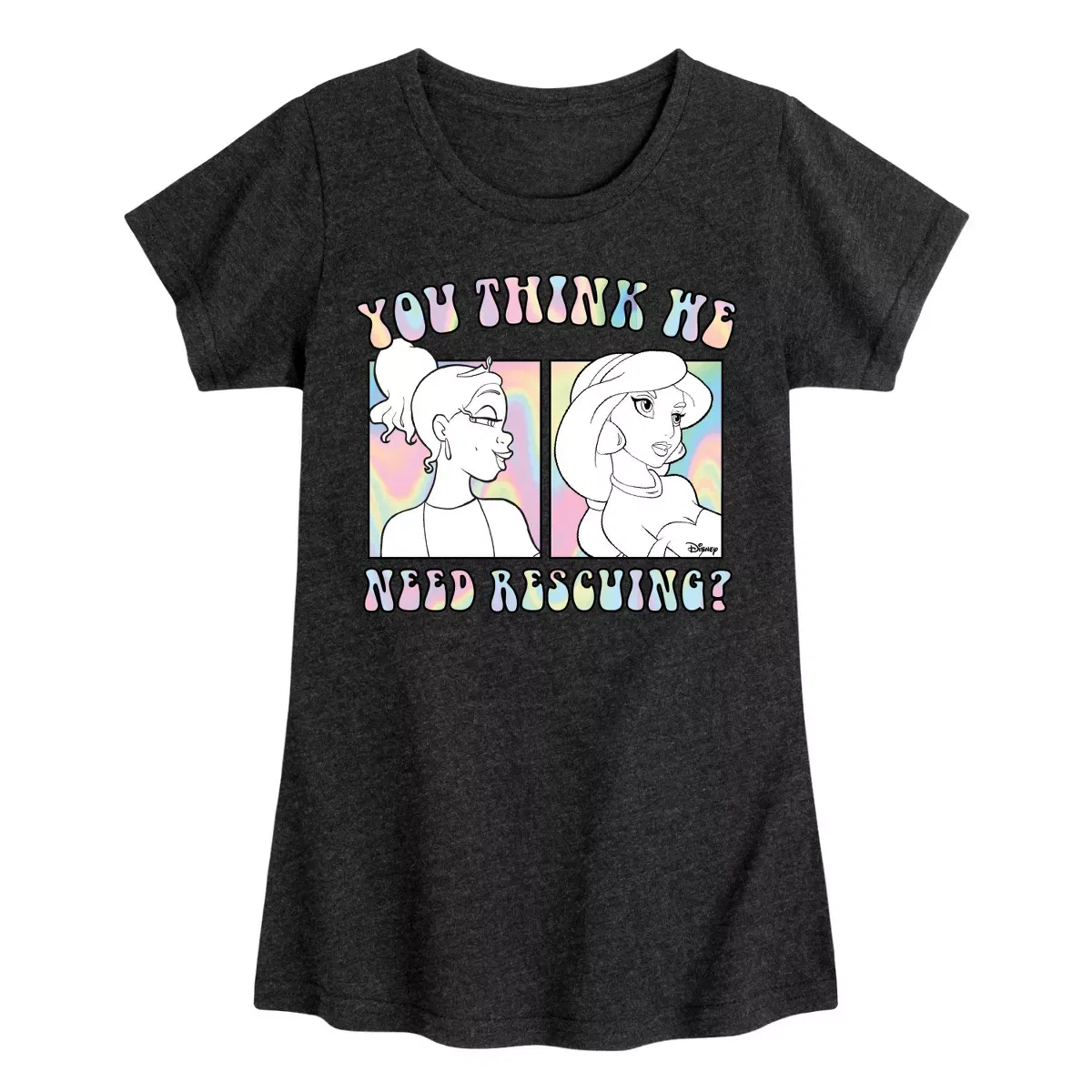 Детская футболка с принтом Disney You Think We Need Rescuing, Turquoise