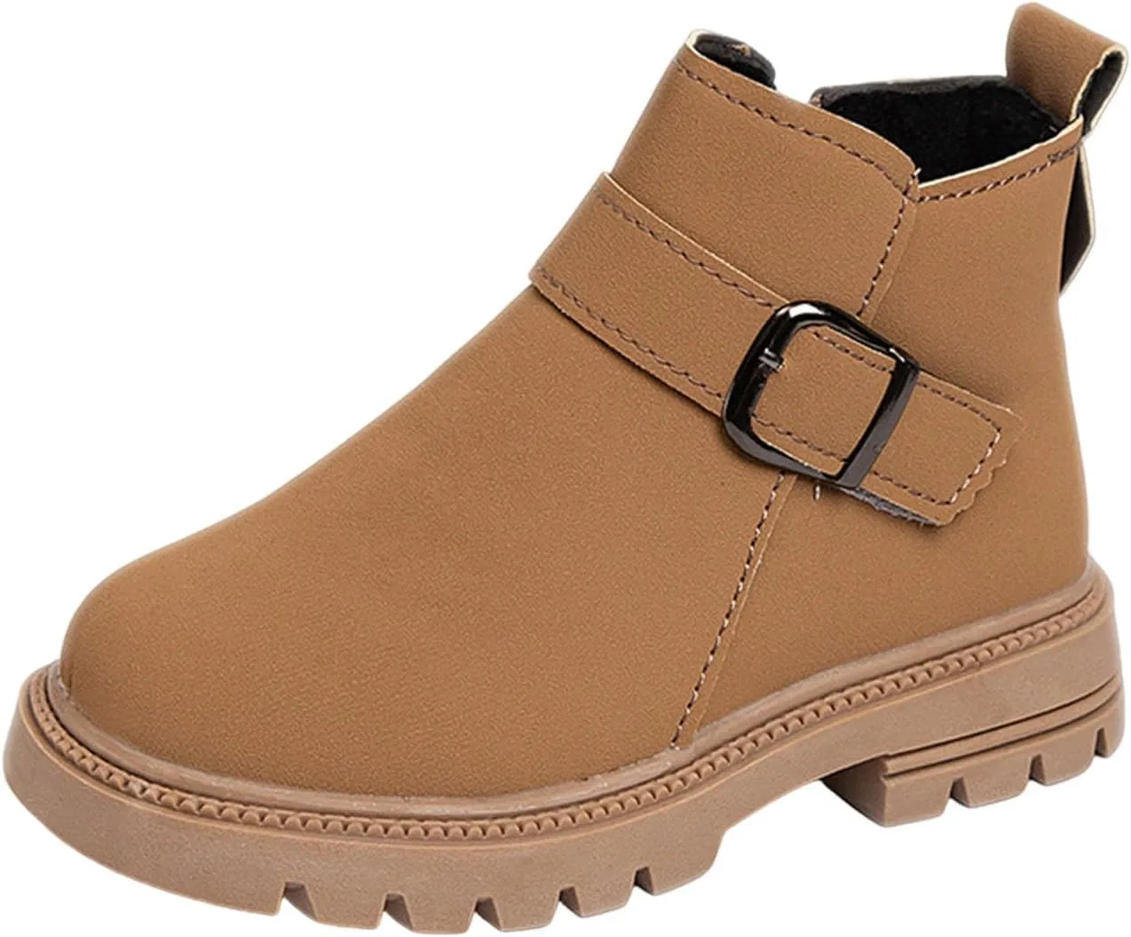 Детские ботинки для девочек с пряжкой Chelsea, Khaki