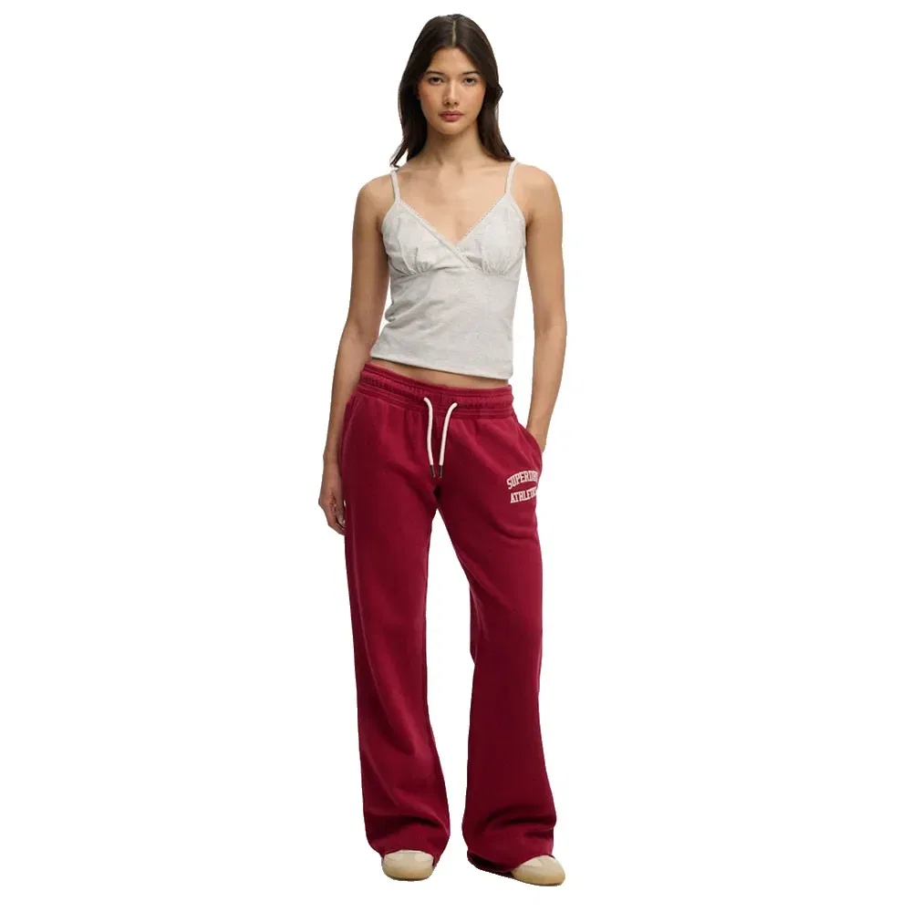 Спортивные брюки Superdry Athletic Low Rise Flare, красный — фото 3