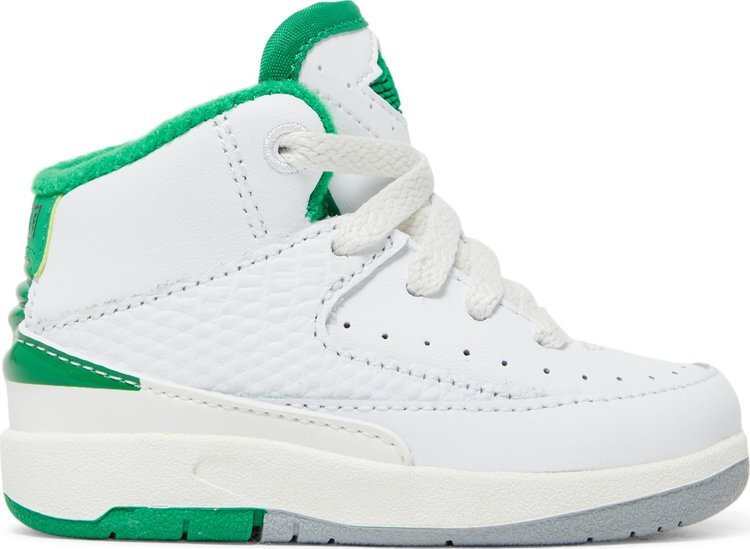 

Кроссовки Air Jordan 2 Retro TD Lucky Green, белый