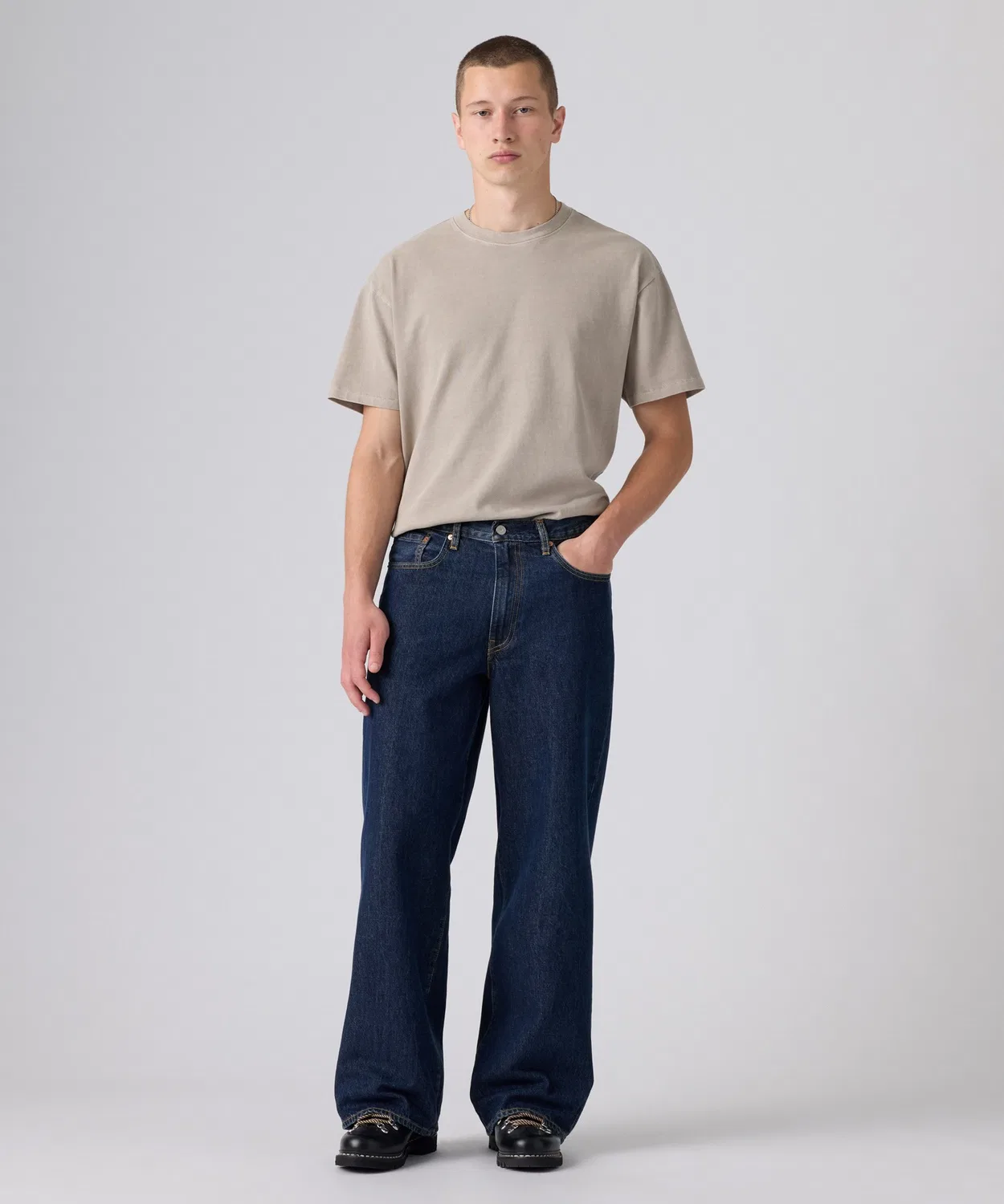 Мужские джинсы свободного кроя BAGGY WIDE LEG Levi's, Темно-синий — фото 2