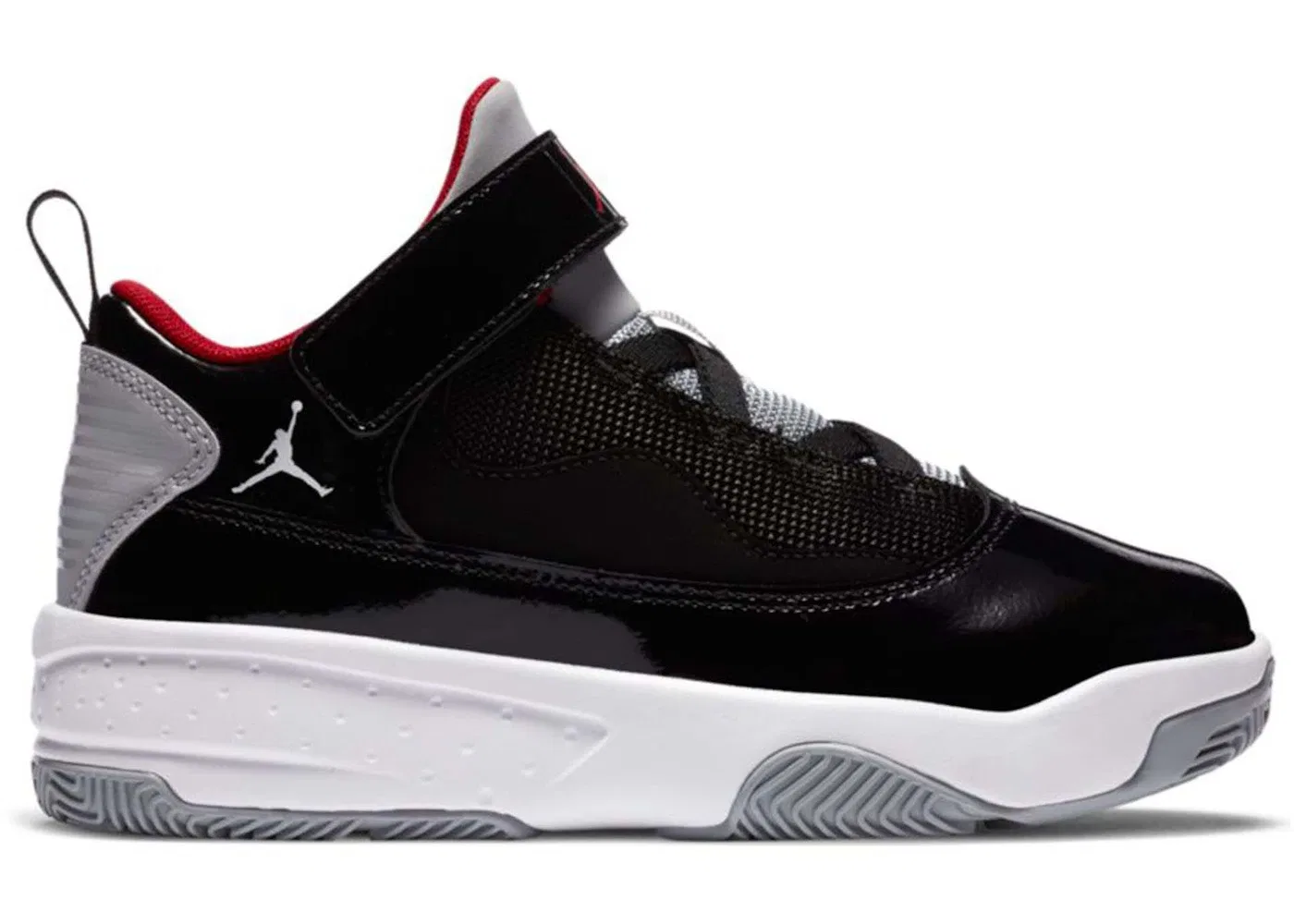 Детские кроссовки Lifestyle Jordan Max Aura 2 Jordan, Black/Gym Red-White-Wolf Grey