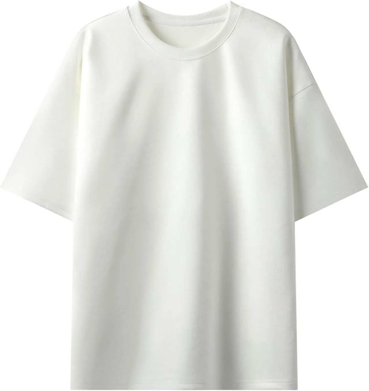 Мужская футболка оверсайз с 3/4 рукавом, White