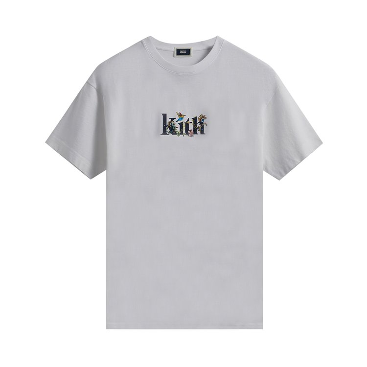 

Футболка Kith Jacobean Serif Logo Vintage Tee 'White', белый