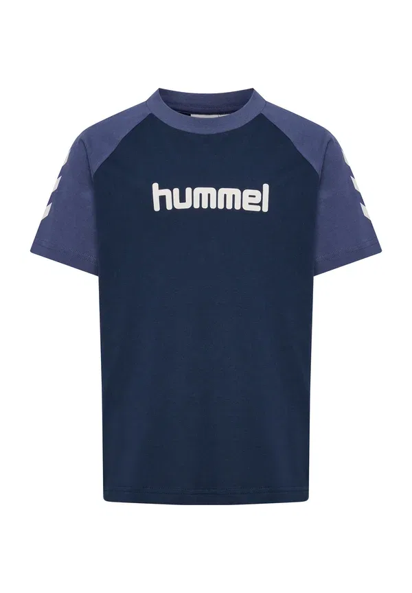 Футболка унисекс с принтом Hummel, синий