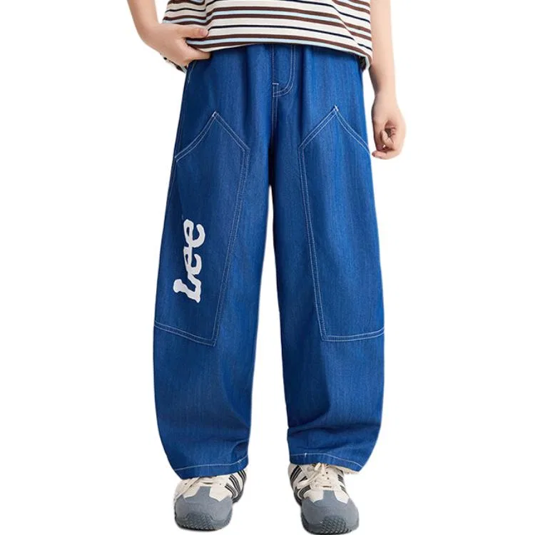 Детские джинсы скинни с принтом Lee, Medium Blue