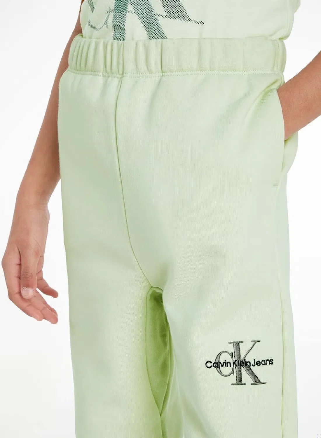 Спортивные штаны свободного кроя Calvin Klein Jeans, светло-зеленый — фото 4