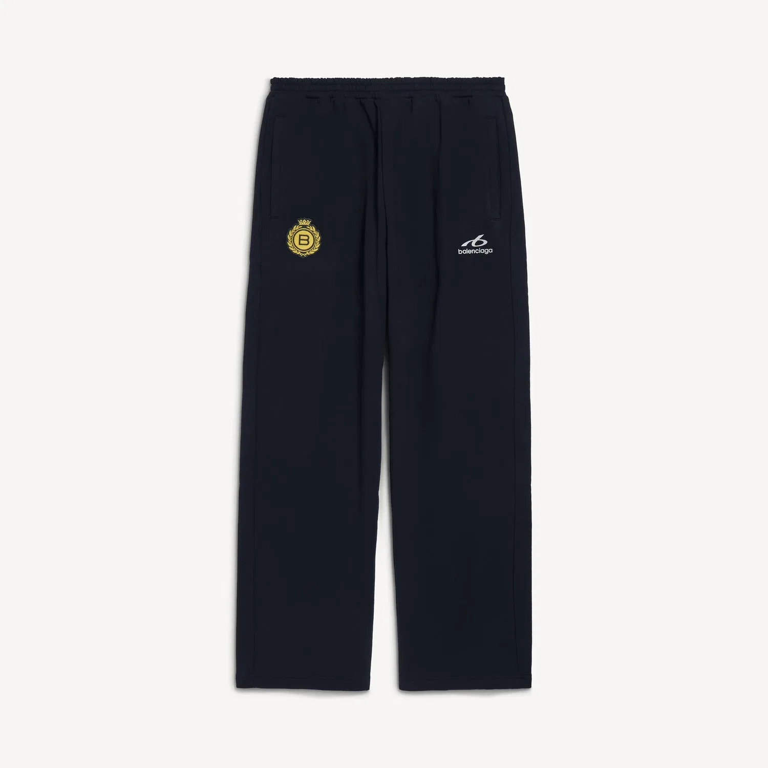 Мужские свободные спортивные штаны Soccer Baggy черного цвета BALENCIAGA, черный