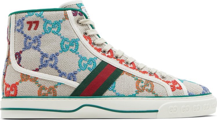 

Кроссовки Gucci Tennis 1977 High Multi, разноцветный, Серый, Кроссовки Gucci Tennis 1977 High Multi, разноцветный