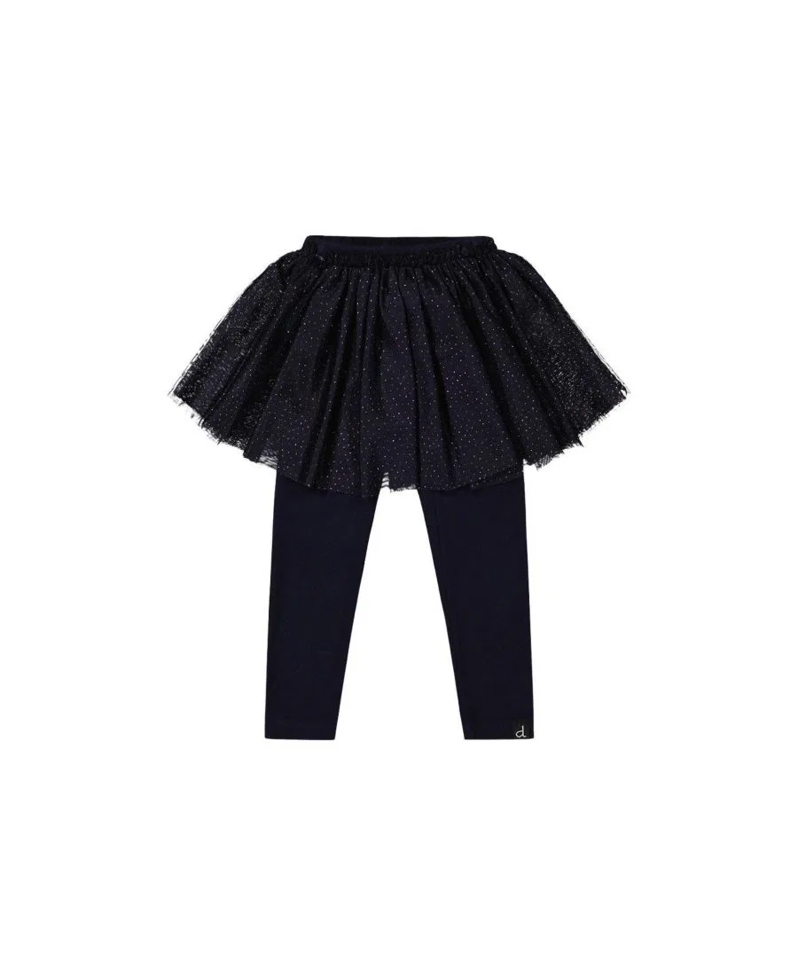 Леггинсы с юбкой-пачкой из коллекции Girls Must-Haves Deux par Deux, Dark Blue