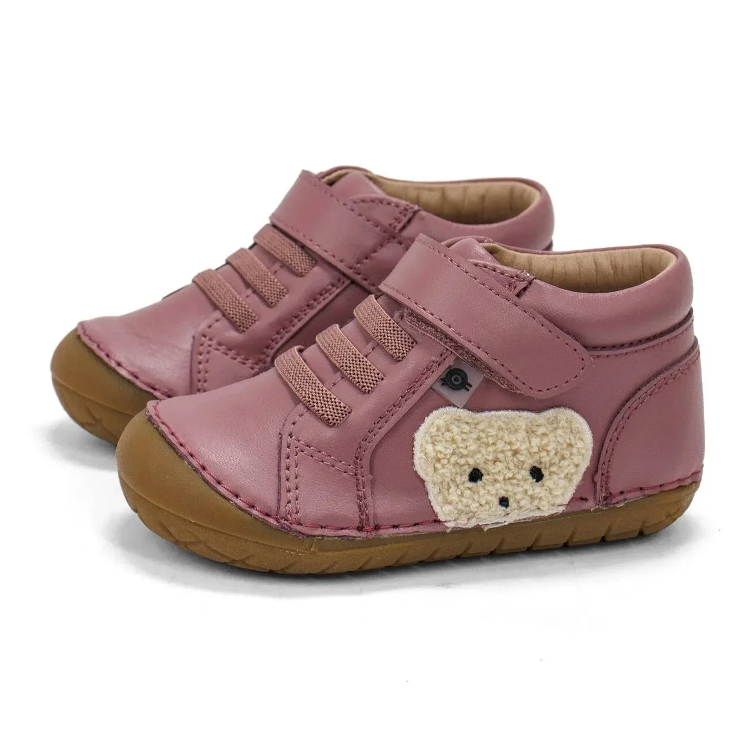 Детские кожаные кеды с медвежонком Ted Pave Old Soles, Malva — фото 3