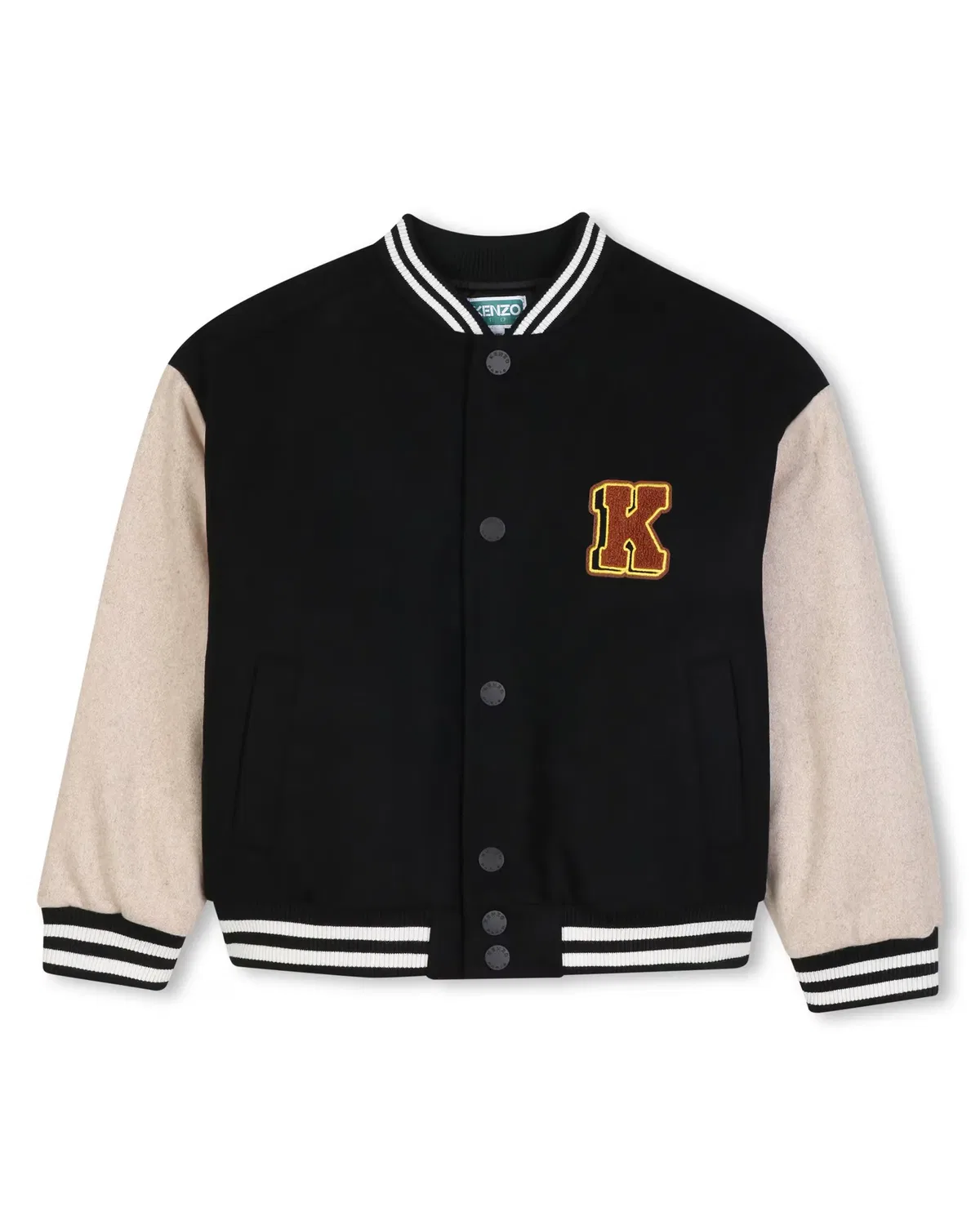 Детская куртка для мальчиков с принтом Kenzo Kids, Negro