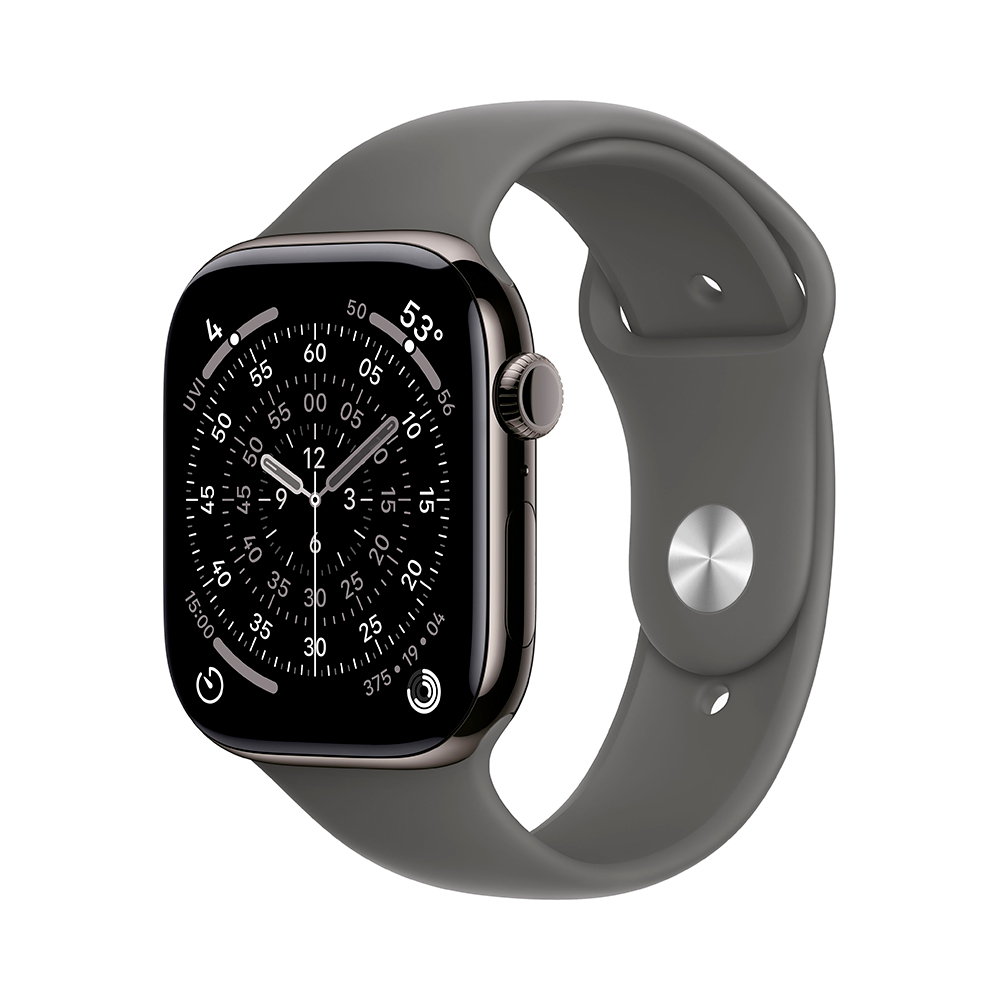 

Умные часы Apple Watch Series 11 (GPS+Cellular), 46 мм, Slate Titanium Case/Stone Gray Sport Band - S/M, Серый, Умные часы Apple Watch Series 11 (GPS+Cellular), 46 мм, Slate Titanium Case/Stone Gray Sport Band - S/M
