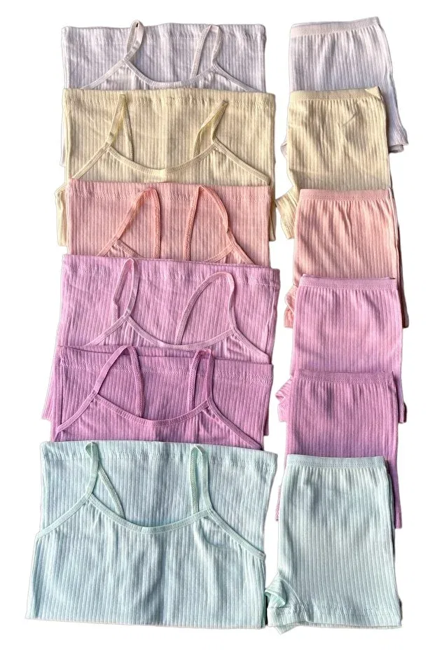 Детский комплект маек и шорт для девочек Katmirra, 4 Colors — фото 4