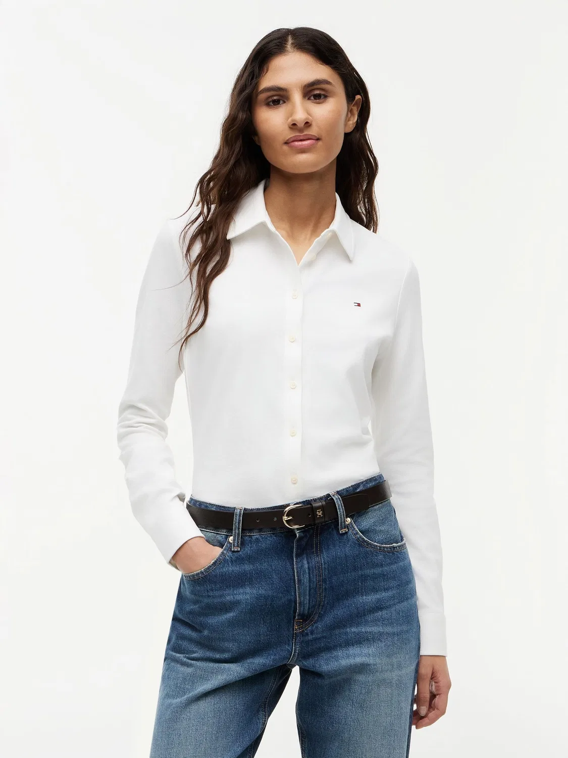 Рубашка поло, хлопок Tommy Hilfiger, Natural