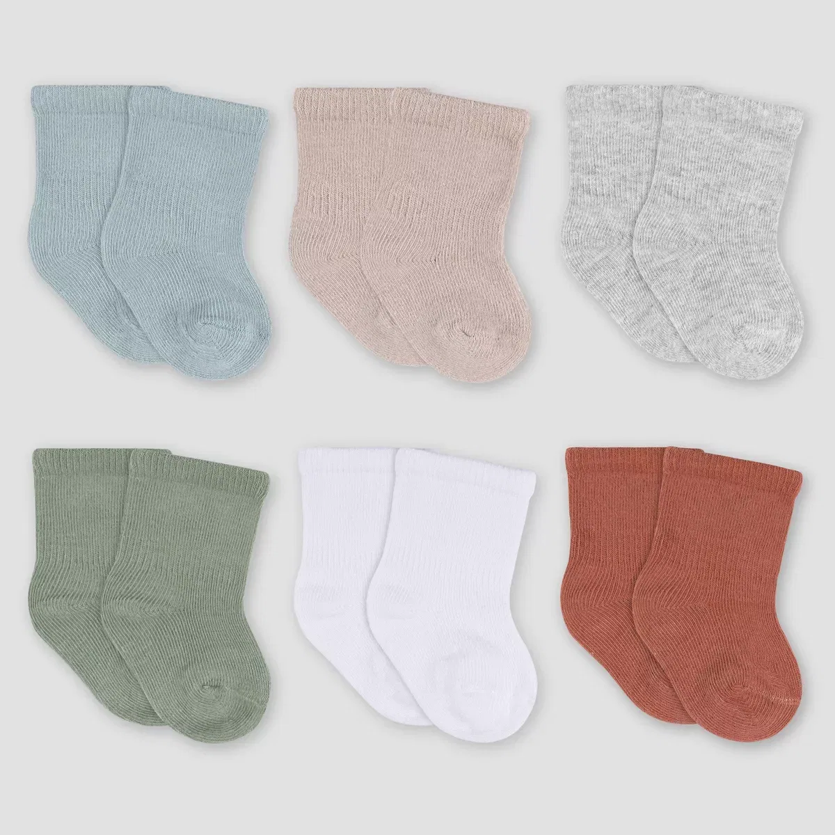 Детские носки-гольфы набор 6 пар Wiggle Proof NEWBORN, Blue