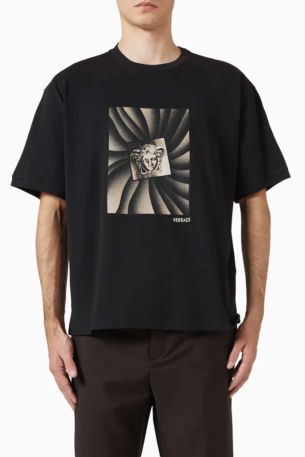 Футболка с принтом Medusa Vortex Versace