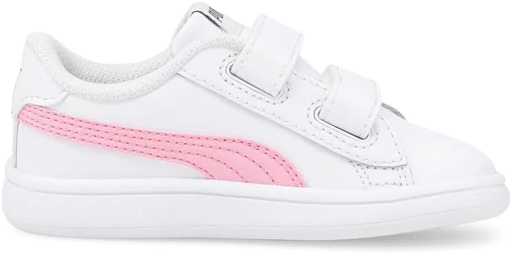 Детские кожаные кроссовки для мальчиков Smash V2 PUMA, White
