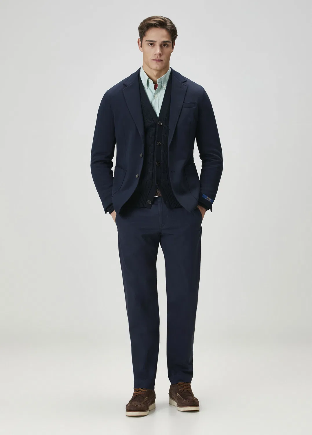 Рубашка Polo Ralph Lauren Custom Slim Fit, green — фото 2