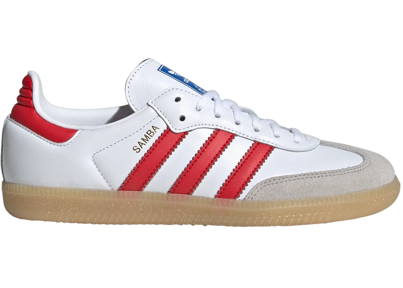 Детские кроссовки Lifestyle Adidas Samba OG, Cloud White/Collegiate Red/Gum