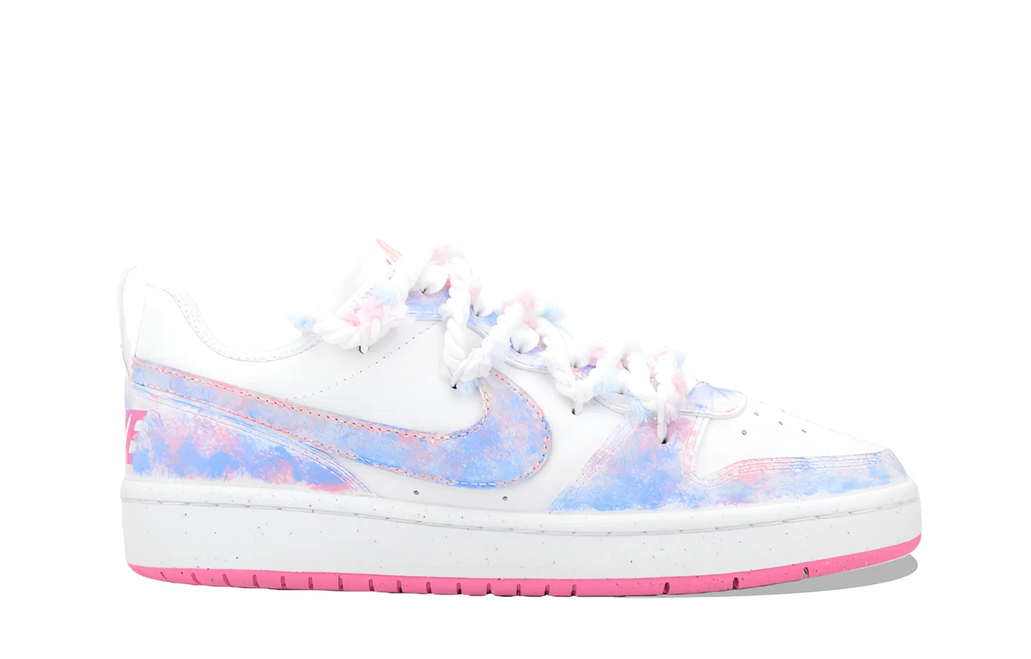 Детские кроссовки для скейтбординга с принтом Nike Court Borough 2, Pink — фото 4