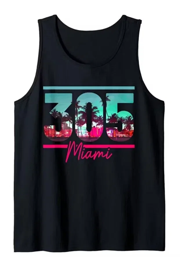 Детская футболка для мальчиков с принтом 305 Miami Printed Daxia Sportswear & Company, Black