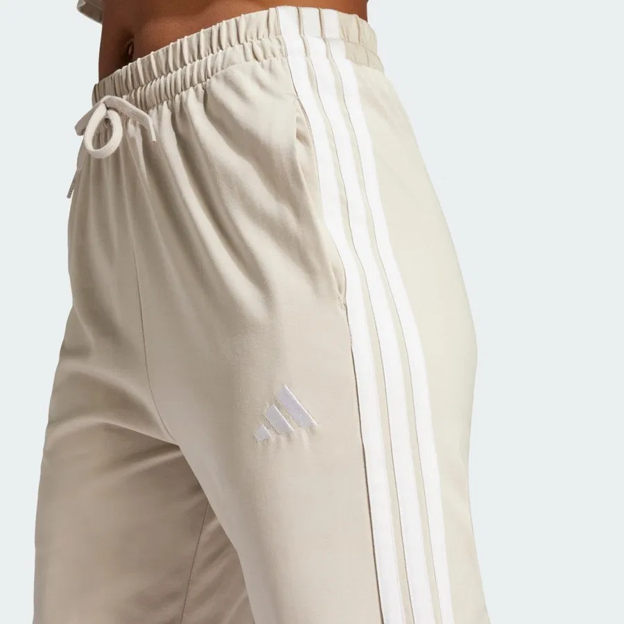 Спортивные брюки Essentials 3-Stripes Jogger Pants adidas, Бежево-белый — фото 4