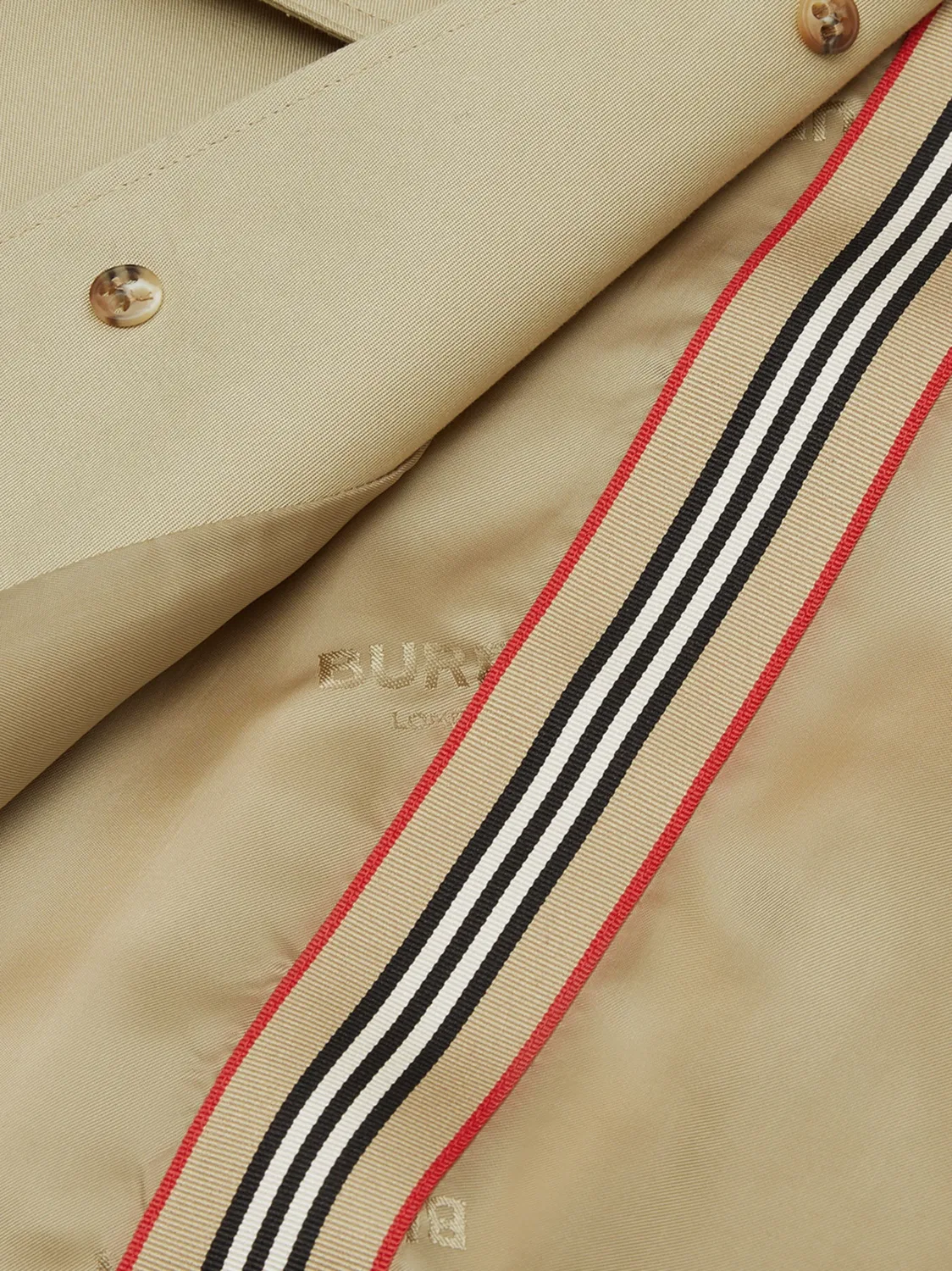 Пальто с капюшоном из хлопка Burberry, песочно-бежевый — фото 3