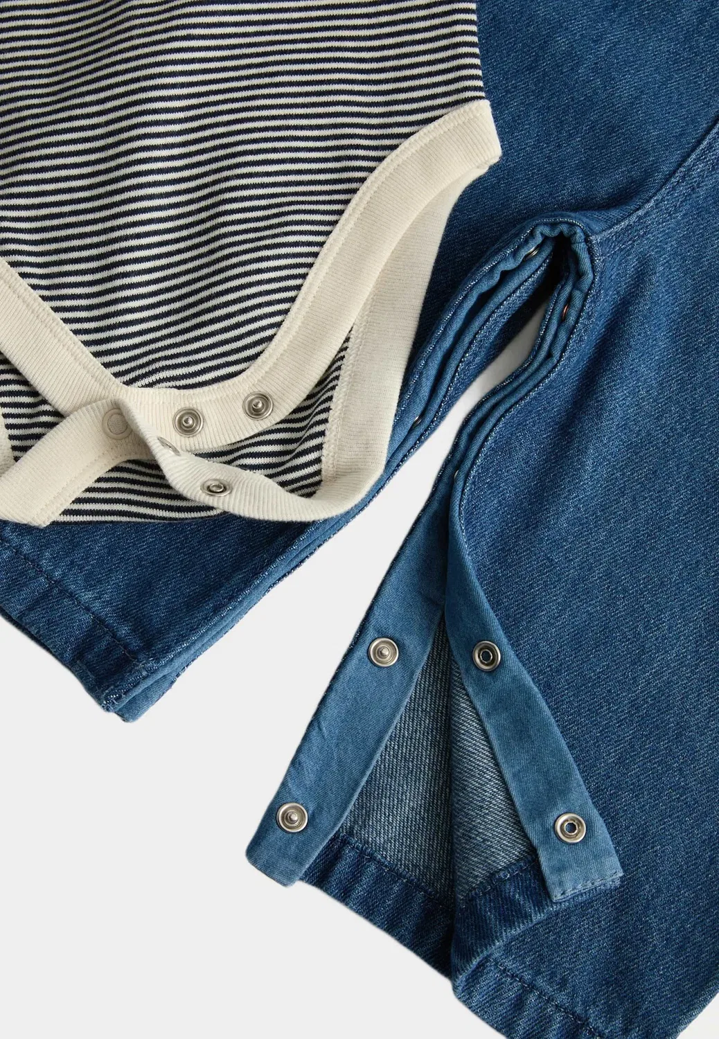 Джинсовый комбинезон. Унисекс - комбинезон Marks & Spencer, Denim Mix — фото 3