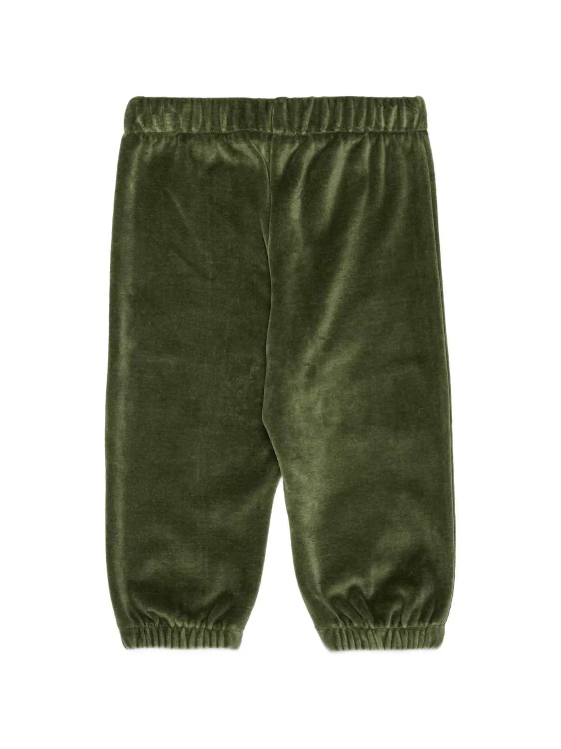 Бархатные спортивные брюки Diesel Kids, зеленый — фото 2