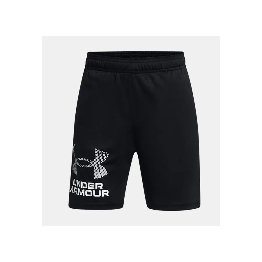 Детские спортивные шорты с логотипом UA Tech Under Armour, Черный — фото 4