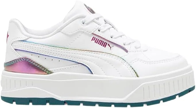 Детские кроссовки для девочек с шнуровкой Karmen II Idol PUMA, White